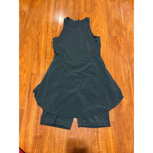 Women's Lululemon Dark Gray Sleeveless Dress with Shorts Size 8